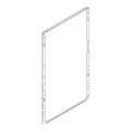 Side Cover Housing - 140021149020 Side Panel white l-r [Electrolux Aeg]